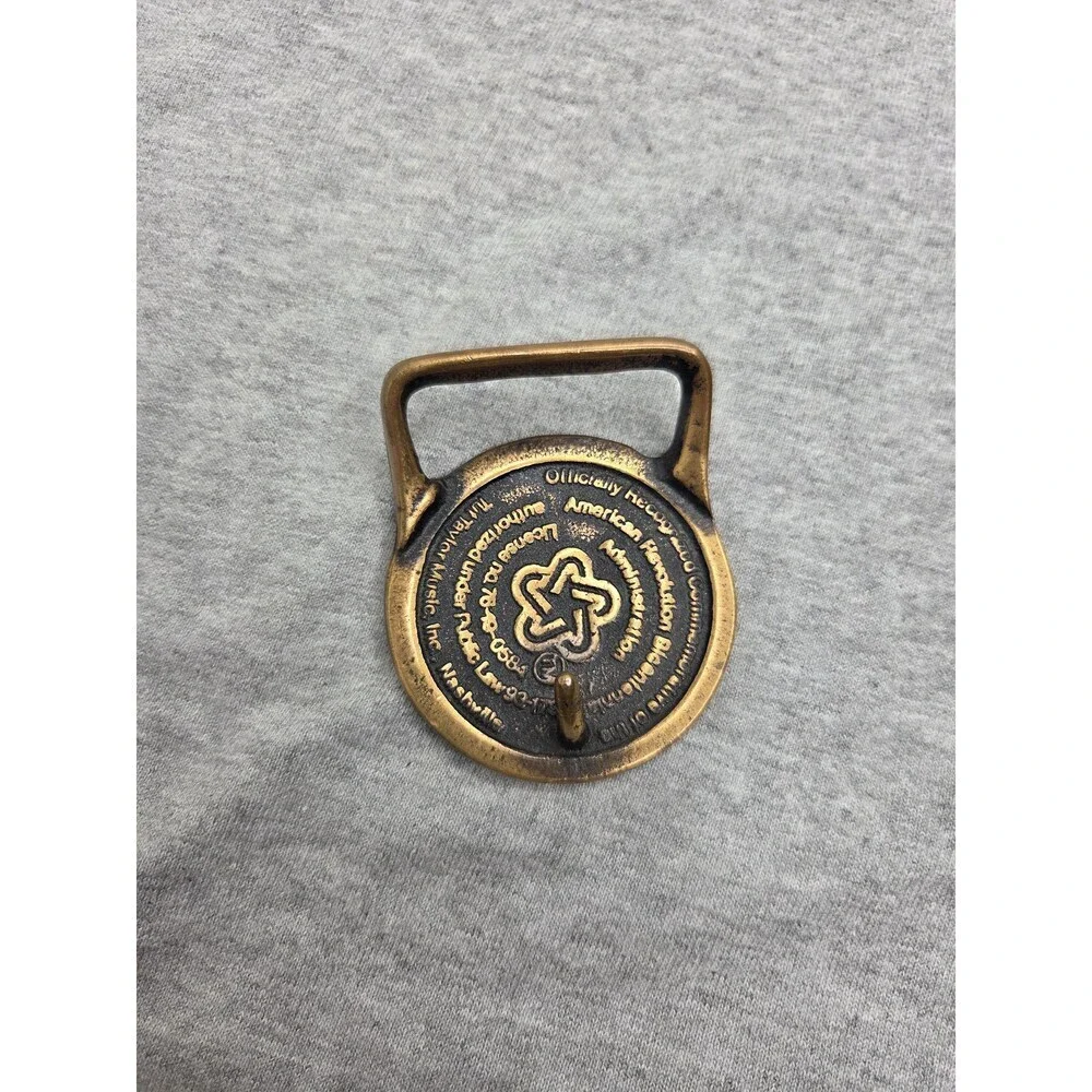 Vintage Solid Brass 1776-1976 Bicentennial Belt Buckle USA